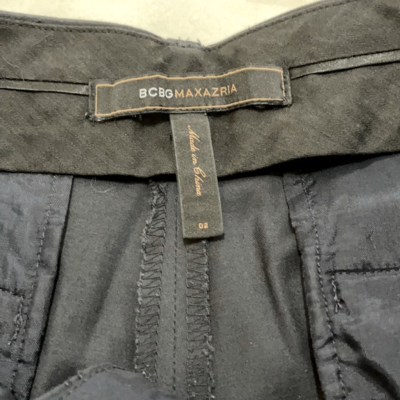 BCBGMaxAzria dark blue cotton trouser pants size 2 - Picture 8 of 8